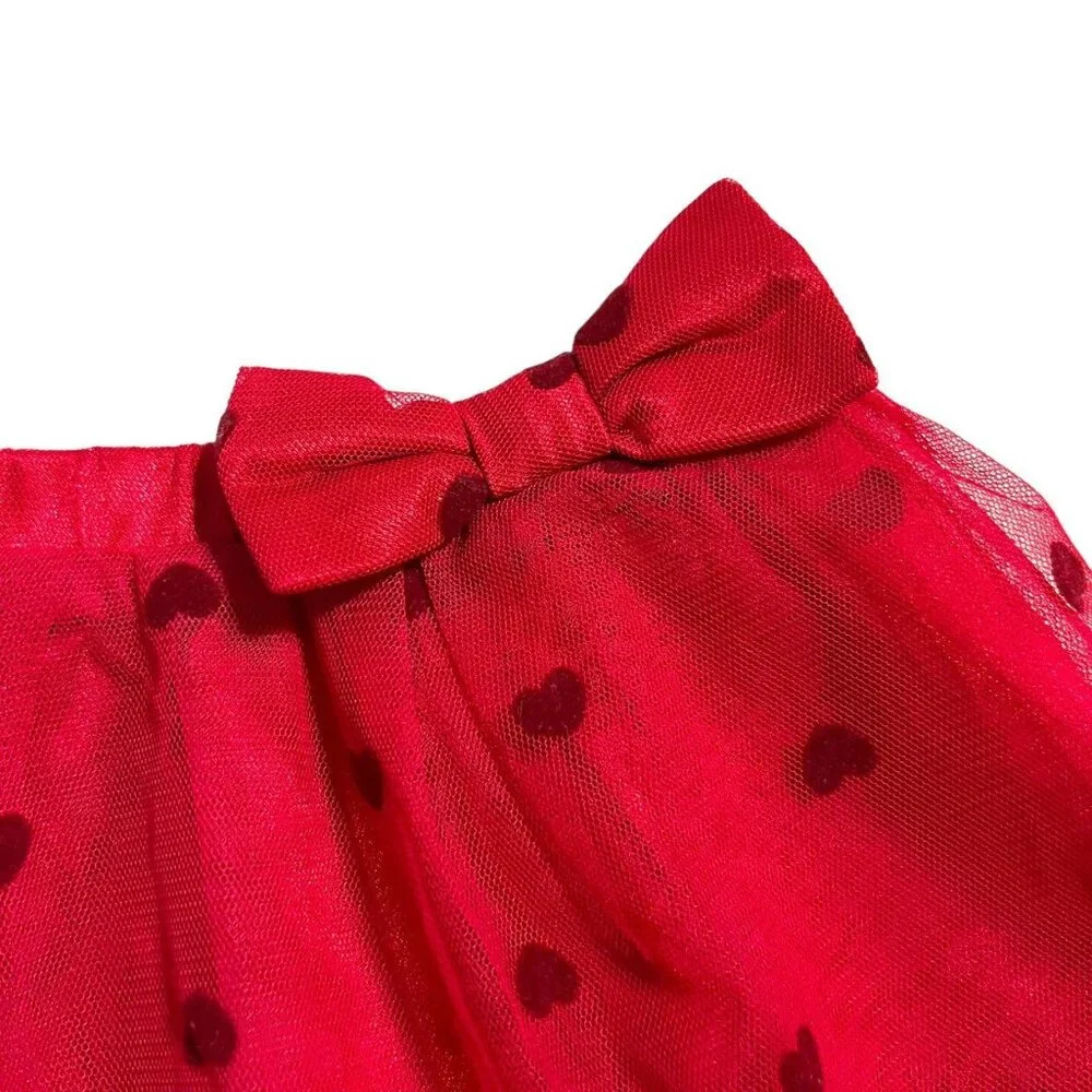 Baby Gap 12-18m Red Heart Tulle Skirt